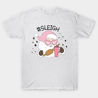 sleigh Santa Retro Christmas Tumbler - Nostalgic Holiday Sipper T-Shirt